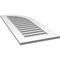 Ekena Millwork Quarter Round Top Right Surface Mount PVC Gable Vent w/ 3-1/2"W x 1"P Standard Frame, 18"W x 42"H GVPQR18X4201SF - alternate 3
